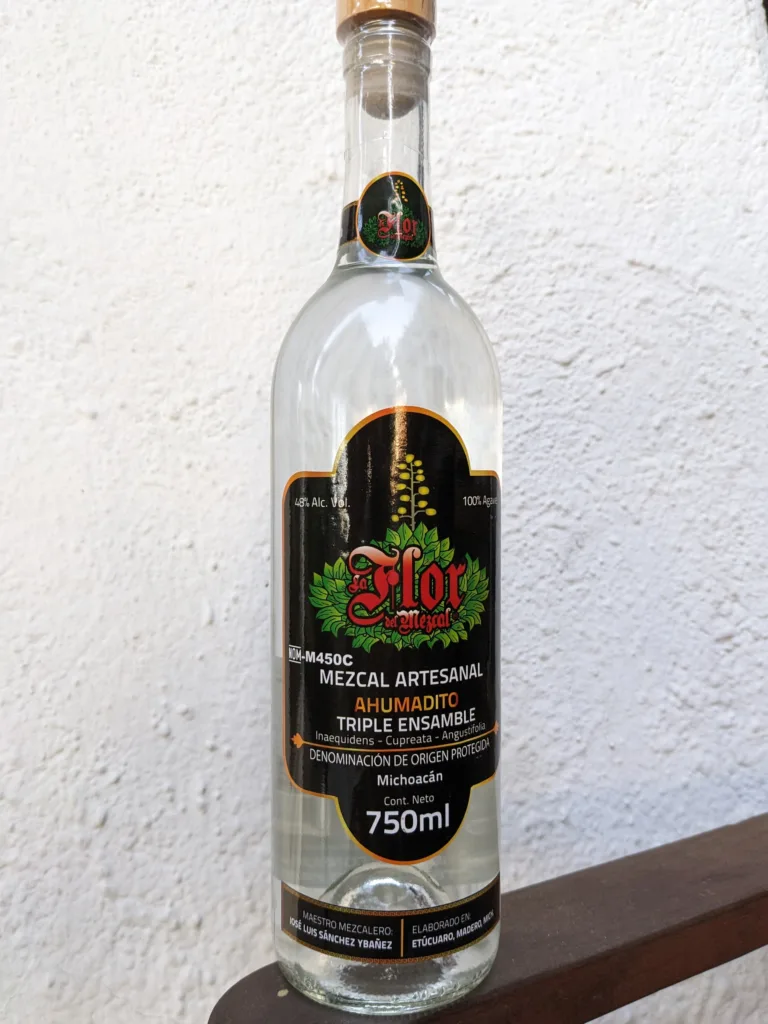 Bottle-of-Flor-de-Mezcal-Ahumadito-ORG
