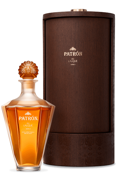Patron en Lalique Serie 2 Bottle and box Patron en Lalique Serie 2 Bottle and box
