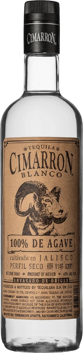 Cimarrón Blanco bottle
