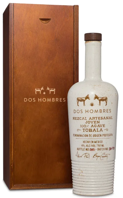 Dos Hombres Tobalá Mezcal bottle