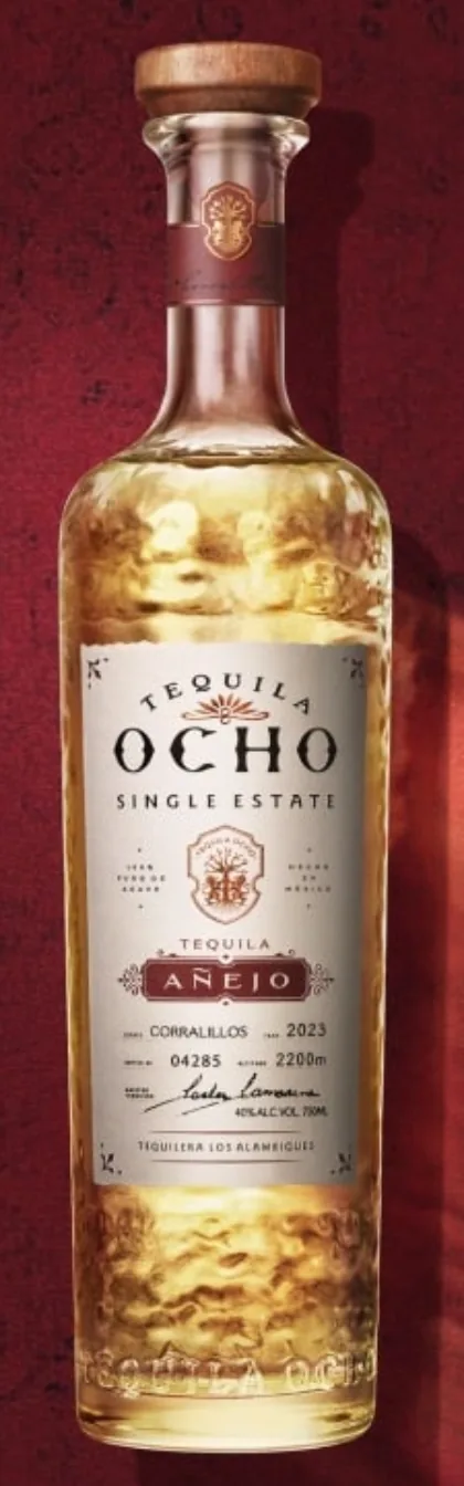 Tequila Ocho Añejo bottle