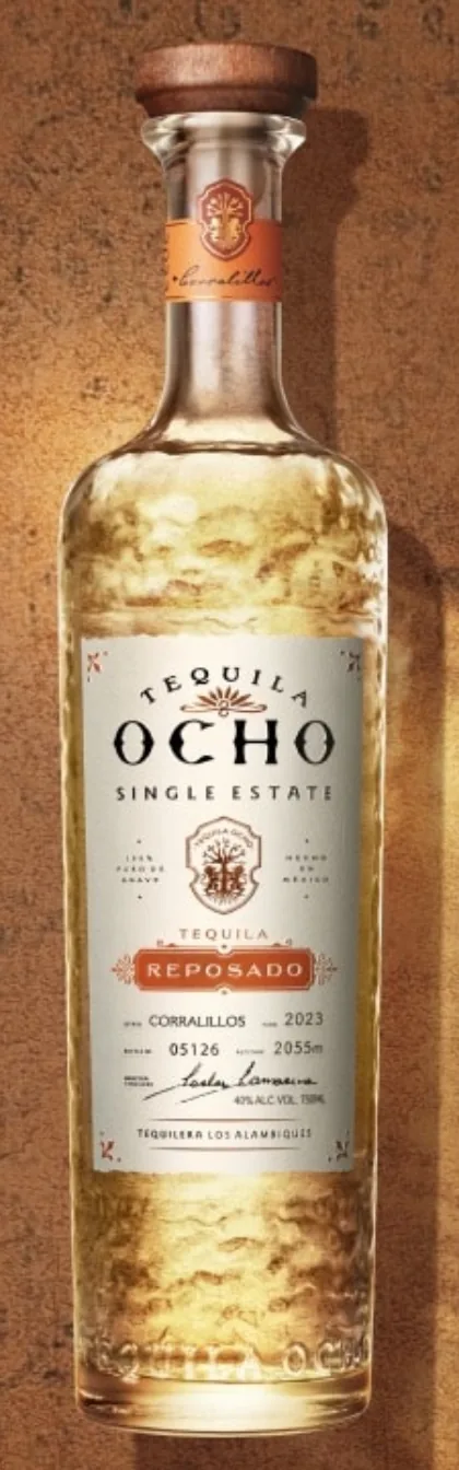Tequila Ocho Reposado bottle