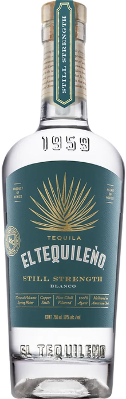 El Tequileño Still Strength Blanco bottle
