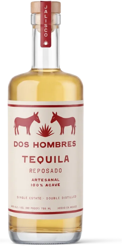 Dos Hombres Reposado Tequila bottle