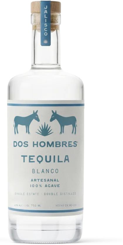 Dos Hombres Blanco Tequila bottle