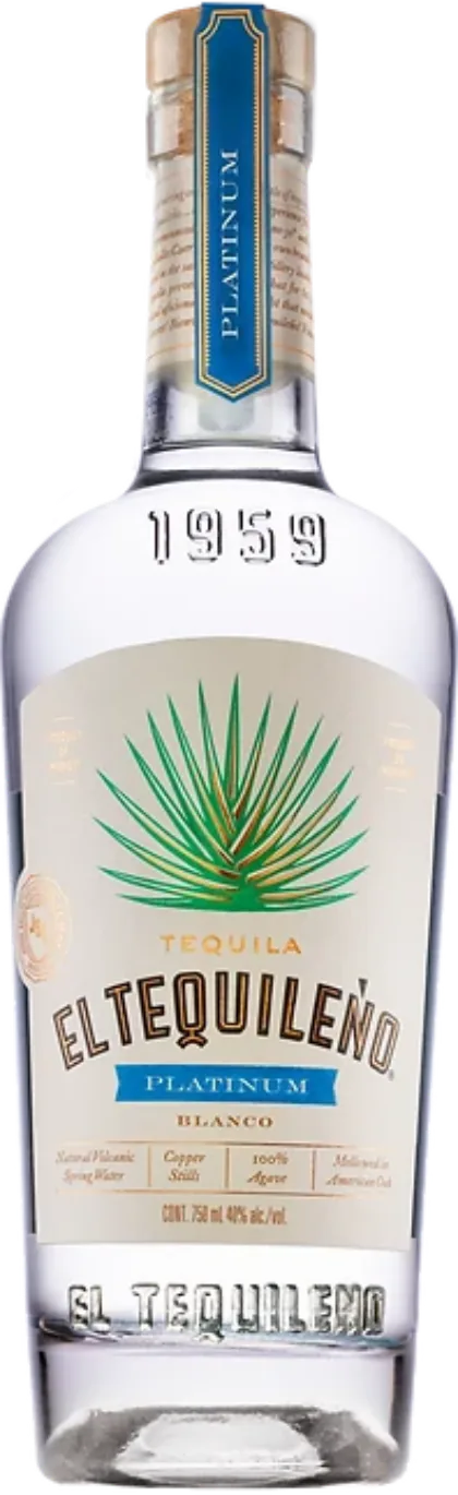 El Tequileño Platinum bottle