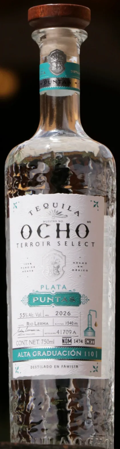 Tequila Ocho Puntas 2026 · Río Lerma bottle