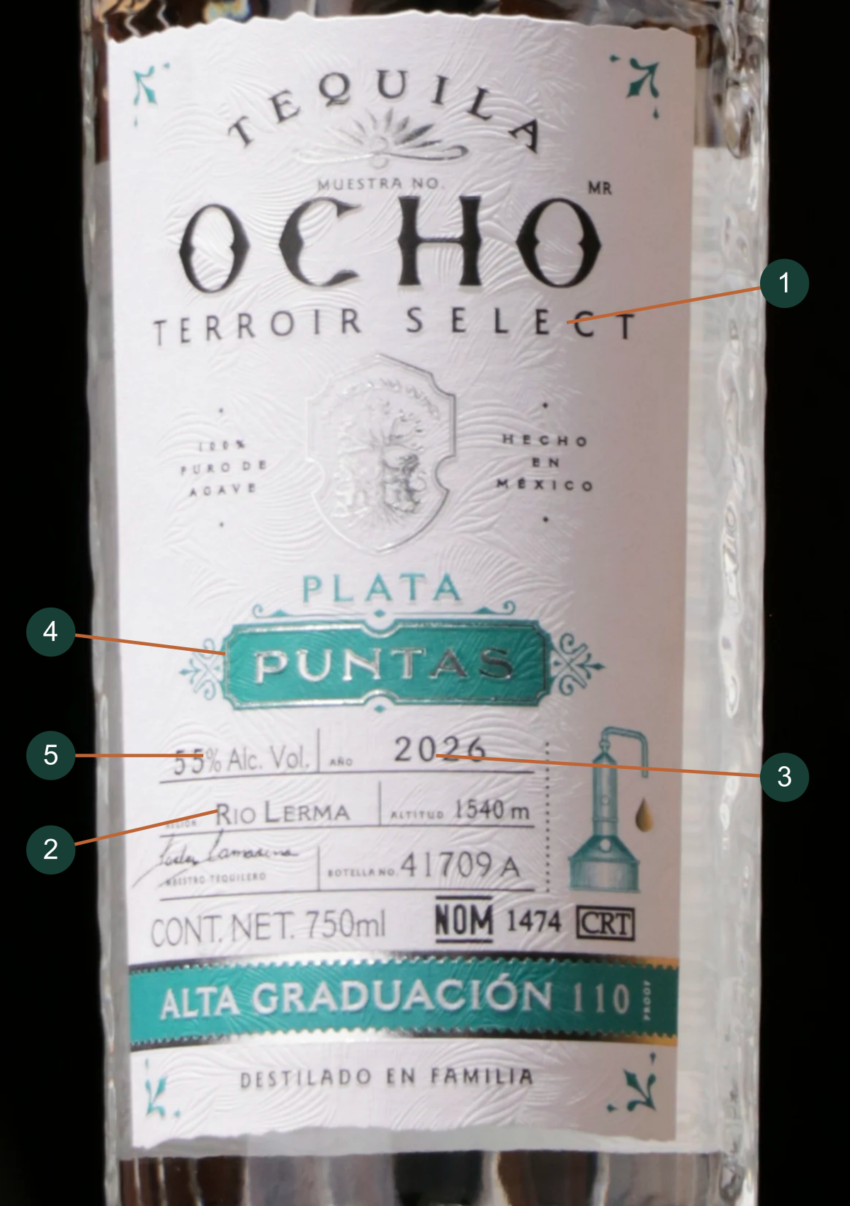 Río Lerma 2026 · Puntas label with numbered details